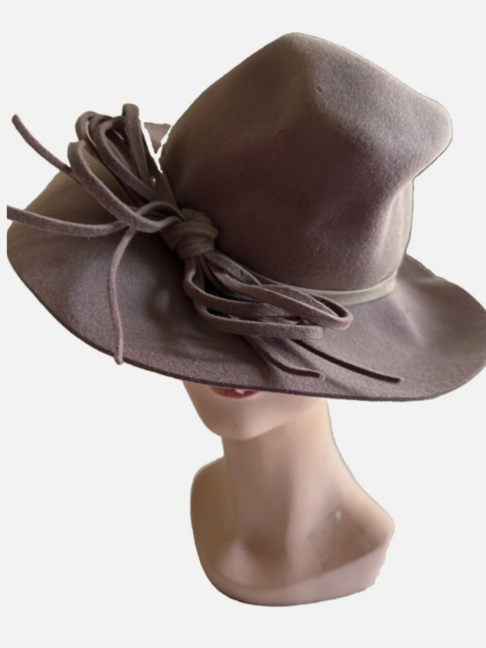 ✨ 1940s Jean Allen Styled by Gage Mauve Felt Fedora ✨